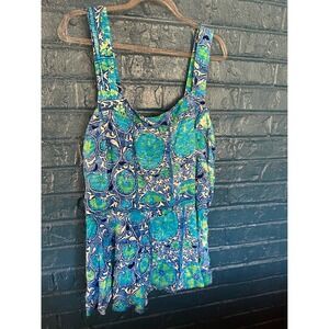 Plenty by Tracy Reese Tie-Back Tank Top Blue Turquoise‎ Green Paisley Sleeveless